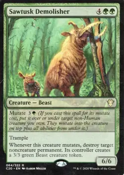 Magic The Gathering Sawtusk Demolisher Commander 2020 NM Rare MTG Card - Image 1