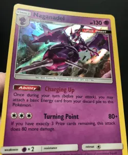 Naganadel 108/214 SM Lost Thunder Ultra Beast HOLO RARE Pokemon Card Excellent - Image 3