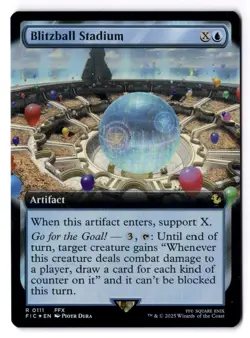 Blitzball Stadium NM* FOIL EXTENDED Final Fantasy Commander 0111 mtg -UnltdCards - Image 1