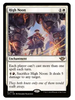 1x MTG High Noon *PROMO* Outlaws of Thunder Junction Rare! NM Mint - Image 1
