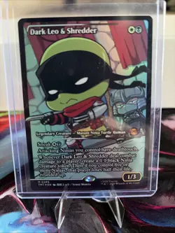 MTG TMNT - Dark Leo & Shredder - 0289 Showcase Foil - Mythic Rare - MINT - Image 1