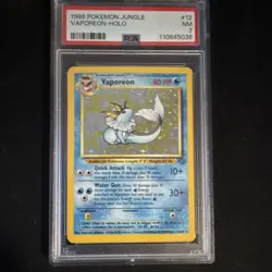 Pokemon Jungle Vaporeon Holo PSA 7 #12 1999 Nintendo Ken Sugimori Trading Card - Image 1