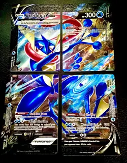 Pokemon Vstar Union Greninja Promo 4 Card Set Holo Rare NM Near Mint TCG Card - Image 1