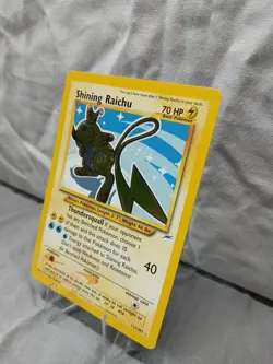 Pokemon TCG Shining Raichu Card Neo Destiny 111/105 Rare Holo Vintage Card - Image 2