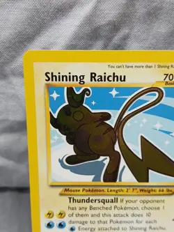 Pokemon TCG Shining Raichu Card Neo Destiny 111/105 Rare Holo Vintage Card - Image 4