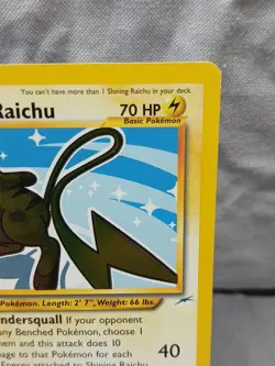 Pokemon TCG Shining Raichu Card Neo Destiny 111/105 Rare Holo Vintage Card - Image 5
