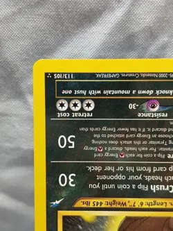 Pokemon TCG Neo Destiny Shining Tyranitar 113/105 Secret Rare Holo Card Vintage! - Image 5