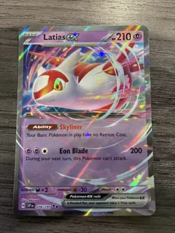 Latias ex 076/191 Pokemon Sv08: Surging Sparks Holo - NM - Image 1
