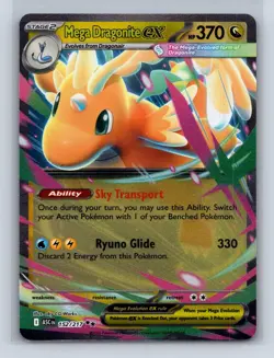 MEGA DRAGONITE EX 152/217 DOUBLE RARE ASCENDED HEROES POKEMON HOLO NM - Image 1