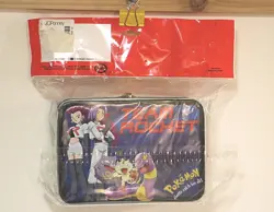 Sealed 1999 Pokemon Team Rocket Tin Lunch Box Storage Bin Vintage RARE - Image 2