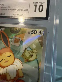 CGC 10 Eevee Promo Pokemon Center ETB 2025 - Stamped Prismatic Evolutions #173 - Image 5