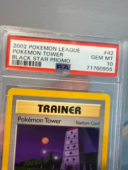 2002 Pokemon Tower #42 WOTC Vintage Black Star Promo Pokemon - PSA 10 - Image 5