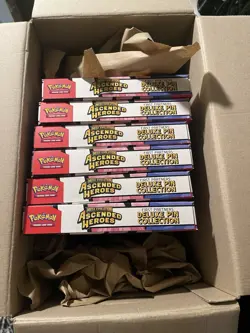 Pokemon TCG Ascended Heroes First Partner DELUXE PIN COLLECTION SEALED CASE x6ct - Image 1