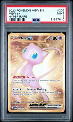 Pokemon TCG 2023 SV 151 Mew ex 205/165 Hyper Rare Holo PSA 9 EN - Image 1