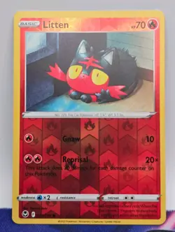 Litten 030/195 Common Silver Tempest Pokemon TCG Reverse Holo - Image 1