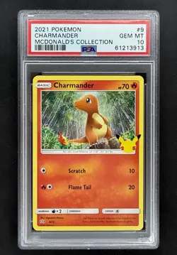 2021 Pokemon Mcdonald's Collection Promo #9 Charmander PSA 10 - Image 1