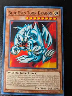 Blue-Eyes Toon Dragon DPBC-EN043 Duelist Pack: Battle City Yu-Gi-Oh LP - Image 1