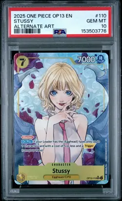 2025 One Piece Op13-Carrying On His Will #110 Stussy PSA10 - Image 1