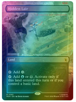 Hidden Lair - Foil - Borderless Marvel Super Heroes - Image 1