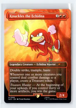 MTG - Knuckles the Echidna - Secret Lair Drop Sonic Non Foil 2082 Mythic - Image 1