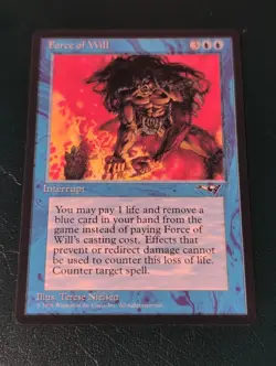 Wizards of the Coast Force of Will MTG Alliances Blue Instant Uncommon Terese N… - Image 1