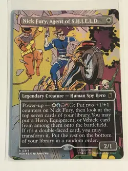 Nick Fury, Agent of S.H.I.E.L.D. 314 FOIL Borderless Mtg Super Heroes - Image 1