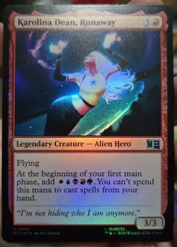 Karolina Dean, Runaway (Foil) 0694 - Commander: Marvel Super Heroes MSC - MTG NM - Image 1
