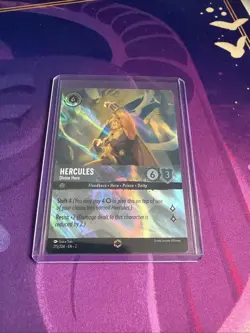 Lorcana Hercules Divine Hero Enchanted 215/204 Rise Of The Floodborn - Image 1