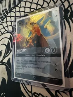 Disney Lorcana TCG Rise Of The Floodborn Hercules Divine Hero 215/204 Enchanted - Image 2