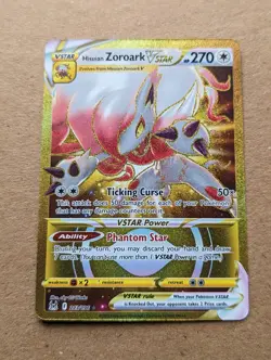 Pokemon TCG Hisuian Zoroark VSTAR Sword & Shield - Lost Origin 213/196 Gold - Image 1