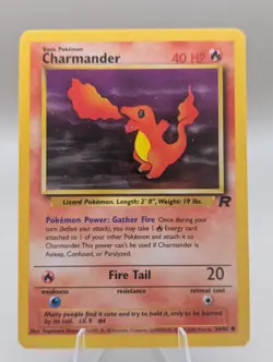 Charmander 50/82 Team Rocket Pokemon WOTC Vintage Common Non Holo Card - Image 1