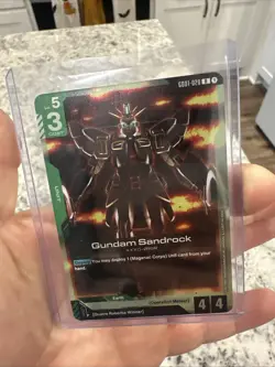 Gundam Sandrock Foil - GD01-028 Beta NM - Gundam TCG Card Game - Image 1