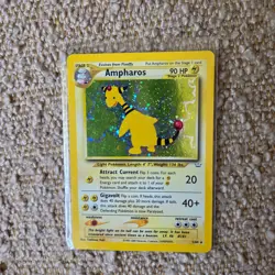 Ampharos 1/64 Neo Revelation Holo Rare Light Play Unlimited Vintage Pokemon - Image 1