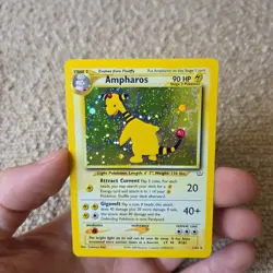 Ampharos 1/64 Neo Revelation Holo Rare Light Play Unlimited Vintage Pokemon - Image 3