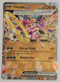 HOOPA EX 098/182 DOUBLE RARE PARADOX RIFT POKEMON NM - Image 1