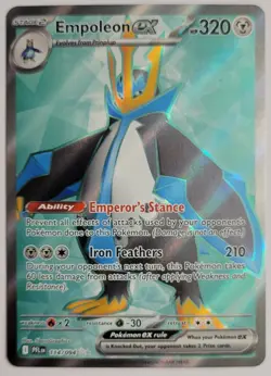 EMPOLEON EX 114/094 ULTRA RARE PHANTASMAL FLAMES POKEMON NM - Image 1