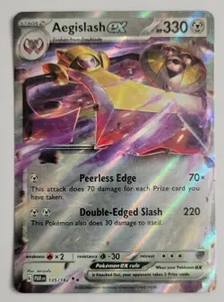 Aegislash ex 135/182 Double Rare Paradox Rift Pokemon Holo NM - Image 1