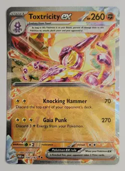 Toxtricity ex 100/182 Double Rare Paradox Rift Pokemon Holo NM - Image 1