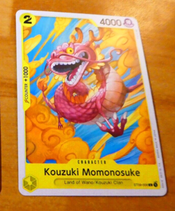 ONE PIECE ENGLISH CARD GAME CARTE Kouzuki Momonosuke ST09-006 ST EN TCG NEUF - Image 1