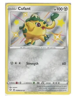 SV090/SV122 Cufant : Rare Holo SWSH-4.5 Shining Fates Shiny Vault Baby Pokemon - Image 1