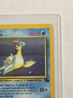 Pokemon TCG Fossil Lapras 10/62 Holo Rare EN 80 HP 1st Edition - Image 3