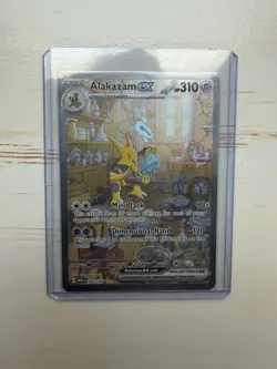 Pokemon TCG Alakazam EX 151 Holo Card Scarlet & Violet 201/165 - Image 1