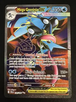 Mega Greninja ex 100/086 Pokemon Chaos Rising Ultra Rare Full Art Holo NM - Image 1