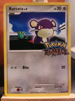 Rattata 15/16 Pokemon Rumble Promo Card. Holo Stamp - Image 1