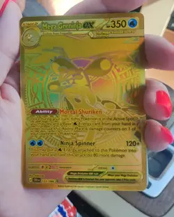 Mega Greninja Ex 122/086 Me04: Chaos Rising Halo Rare 2026 Pokemon READ - Image 2