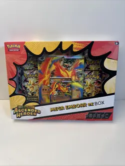 Pokemon TCG: Mega Evolution—Ascended Heroes Mega Emboar Ex Box - In Hand - Image 1