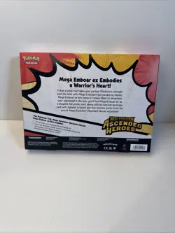 Pokemon TCG: Mega Evolution—Ascended Heroes Mega Emboar Ex Box - In Hand - Image 3
