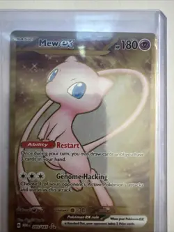 Pokemon Card - Mew EX 205/165 Full Art Holo Rare S&V 151 Non Metal Gold - M/NM - Image 1