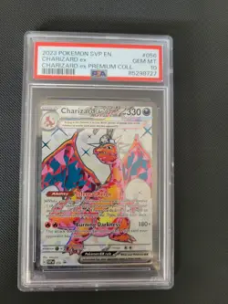 Pokemon Charizard ex Holo PSA 10 Promo 056 SV Scarlet & Violet EN 2023 - Image 1
