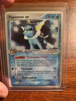 Vaporeon ex – EX Delta Species 110/113 – Holo Rare – 2005 Pokemon TCG - NM/LP+ - Image 2